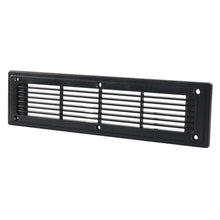 Load image into Gallery viewer, A6792 300x80mm Black Straight Louvered Ventilation Plastic Venting Panel Cover, 300x80mm