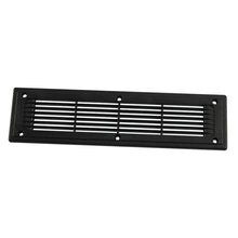 Load image into Gallery viewer, A6792 300x80mm Black Straight Louvered Ventilation Plastic Venting Panel Cover, 300x80mm