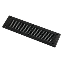 Load image into Gallery viewer, A6792 300x80mm Black Straight Louvered Ventilation Plastic Venting Panel Cover, 300x80mm
