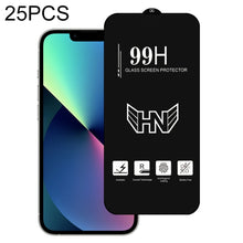 Load image into Gallery viewer, 25 PCS High Aluminum Large Arc Full Screen Tempered Glass Film, For iPhone 14 (25pcs), For iPhone 14 Plus (25 PCS), For iPhone 14 Pro (25 PCS), For iPhone 14 Pro Max (25 PCS)