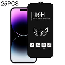 Load image into Gallery viewer, 25 PCS High Aluminum Large Arc Full Screen Tempered Glass Film, For iPhone 14 (25pcs), For iPhone 14 Plus (25 PCS), For iPhone 14 Pro (25 PCS), For iPhone 14 Pro Max (25 PCS)