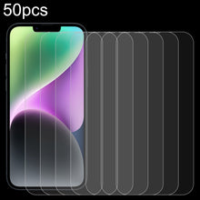 Load image into Gallery viewer, 50 PCS 0.26mm 9H 2.5D Tempered Glass Film, For iPhone 14 (50pcs), For iPhone 14 Plus (50 PCS), For iPhone 14 Pro (50 PCS), For iPhone 14 Pro Max (50 PCS)