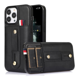 Wristband Kickstand Wallet Leather Phone Case, For iPhone 11 Pro Max, For iPhone X / XS, For iPhone XR, For iPhone XS Max, For iPhone SE 2022 / 2020 / 8 / 7, For iPhone 7 Plus / 8 Plus