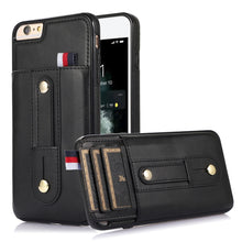 Load image into Gallery viewer, Wristband Kickstand Wallet Leather Phone Case, For iPhone 11 Pro Max, For iPhone X / XS, For iPhone XR, For iPhone XS Max, For iPhone SE 2022 / 2020 / 8 / 7, For iPhone 7 Plus / 8 Plus