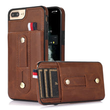 Load image into Gallery viewer, Wristband Kickstand Wallet Leather Phone Case, For iPhone 11 Pro Max, For iPhone X / XS, For iPhone XR, For iPhone XS Max, For iPhone SE 2022 / 2020 / 8 / 7, For iPhone 7 Plus / 8 Plus