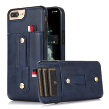 Load image into Gallery viewer, Wristband Kickstand Wallet Leather Phone Case, For iPhone 11 Pro Max, For iPhone X / XS, For iPhone XR, For iPhone XS Max, For iPhone SE 2022 / 2020 / 8 / 7, For iPhone 7 Plus / 8 Plus