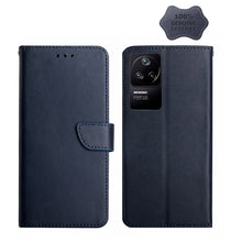 Load image into Gallery viewer, Genuine Leather Fingerprint-proof Horizontal Flip Phone Case, For Xiaomi Poco F4 5G, For Xiaomi Poco X4 GT