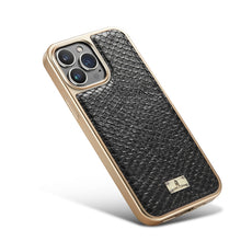Load image into Gallery viewer, Snake Texture Electroplating PU Phone Case, For iPhone 13, For iPhone 13 Pro, For iPhone 13 Pro Max, For iPhone 12 / 12 Pro, For iPhone 12 Pro Max, For iPhone 11, For iPhone 11 Pro Max