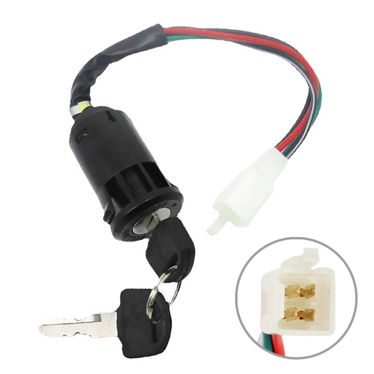 5 PCS Motocross Male Plug Ignition Key Switch Set for ATV 50cc-250cc, For ATV 50cc-250cc