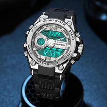 Load image into Gallery viewer, SANDA 6092 Luminous Dual Time Display Waterproof Sports Watch