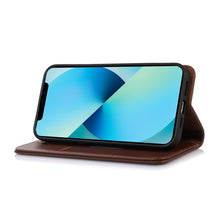 Load image into Gallery viewer, KHAZNEH Nappa Top Layer Cowhide Leather Phone Case, For iPhone 14, For iPhone 14 Plus, For iPhone 14 Pro Max, For iPhone 14 Pro