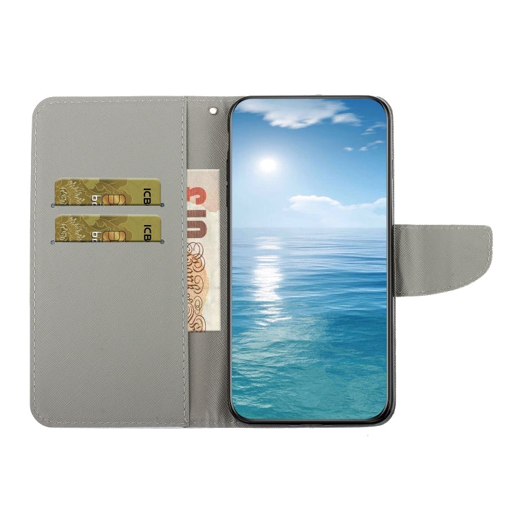Colored Drawing Pattern Flip Leather Phone Case, For OPPO Reno7 4G