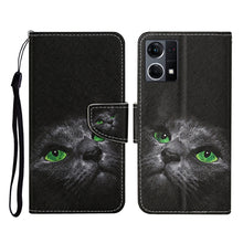 Load image into Gallery viewer, Colored Drawing Pattern Flip Leather Phone Case, For OPPO Reno7 4G