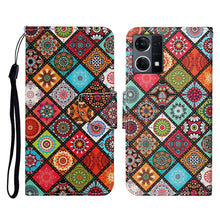 Load image into Gallery viewer, Colored Drawing Pattern Flip Leather Phone Case, For OPPO Reno7 4G