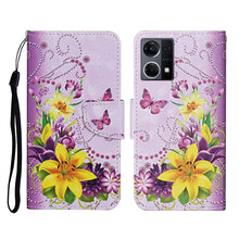 Load image into Gallery viewer, Colored Drawing Pattern Flip Leather Phone Case, For OPPO Reno7 4G