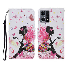 Load image into Gallery viewer, Colored Drawing Pattern Flip Leather Phone Case, For OPPO Reno7 4G