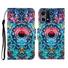 Load image into Gallery viewer, Colored Drawing Pattern Flip Leather Phone Case, For OPPO Reno7 4G
