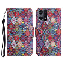Load image into Gallery viewer, Colored Drawing Pattern Flip Leather Phone Case, For OPPO Reno7 4G