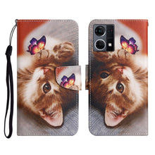 Load image into Gallery viewer, Colored Drawing Pattern Flip Leather Phone Case, For OPPO Reno7 4G