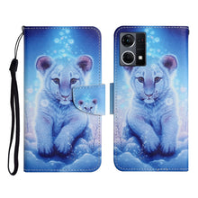 Load image into Gallery viewer, Colored Drawing Pattern Flip Leather Phone Case, For OPPO Reno7 4G