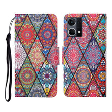 Load image into Gallery viewer, Colored Drawing Pattern Flip Leather Phone Case, For OPPO Reno7 4G