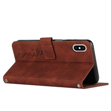 Load image into Gallery viewer, Skin Feel Heart Pattern Leather Phone Case, For iPhone XS Max, For iPhone XR, For iPhone SE 2022 / SE 2020 / 8 / 7, For iPhone 8 Plus / 7 Plus / 6 Plus