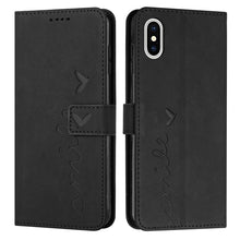 Load image into Gallery viewer, Skin Feel Heart Pattern Leather Phone Case, For iPhone XS Max, For iPhone XR, For iPhone SE 2022 / SE 2020 / 8 / 7, For iPhone 8 Plus / 7 Plus / 6 Plus