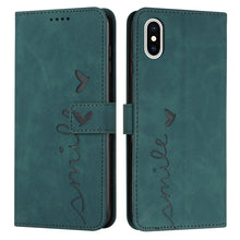 Load image into Gallery viewer, Skin Feel Heart Pattern Leather Phone Case, For iPhone XS Max, For iPhone XR, For iPhone SE 2022 / SE 2020 / 8 / 7, For iPhone 8 Plus / 7 Plus / 6 Plus