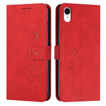 Load image into Gallery viewer, Skin Feel Heart Pattern Leather Phone Case, For iPhone XS Max, For iPhone XR, For iPhone SE 2022 / SE 2020 / 8 / 7, For iPhone 8 Plus / 7 Plus / 6 Plus