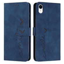 Load image into Gallery viewer, Skin Feel Heart Pattern Leather Phone Case, For iPhone XS Max, For iPhone XR, For iPhone SE 2022 / SE 2020 / 8 / 7, For iPhone 8 Plus / 7 Plus / 6 Plus