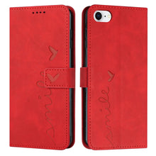 Load image into Gallery viewer, Skin Feel Heart Pattern Leather Phone Case, For iPhone XS Max, For iPhone XR, For iPhone SE 2022 / SE 2020 / 8 / 7, For iPhone 8 Plus / 7 Plus / 6 Plus