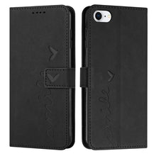 Load image into Gallery viewer, Skin Feel Heart Pattern Leather Phone Case, For iPhone XS Max, For iPhone XR, For iPhone SE 2022 / SE 2020 / 8 / 7, For iPhone 8 Plus / 7 Plus / 6 Plus