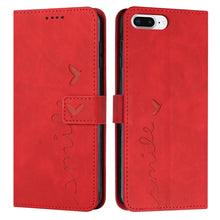 Load image into Gallery viewer, Skin Feel Heart Pattern Leather Phone Case, For iPhone XS Max, For iPhone XR, For iPhone SE 2022 / SE 2020 / 8 / 7, For iPhone 8 Plus / 7 Plus / 6 Plus