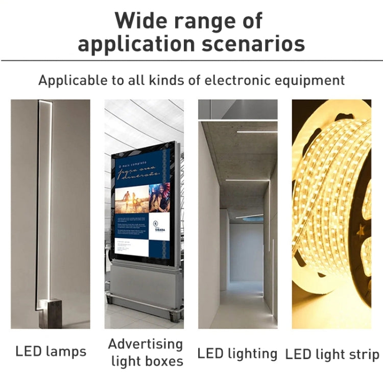 LED Transformer Switching Power Supply, DC12V 5A 60W, DC24V 2.5A 60W, DC12V 8.5A 100W, DC24V 4.5A 100W, DC12V 12.5A 150W, DC24V 6.3A 150W, DC12V 16.7A 200W, DC24V 8.3A 200W, DC12V 25A 300W, DC24V 12.5A 300W, DC12V 33.3A 400W, DC24V 16.7A 400W