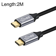 Load image into Gallery viewer, 10Gbps USB-C / Type-C Male to Male Charging Data Transmission Cable, 50cm, 1m, 1.5m, 2m