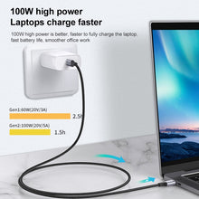 Load image into Gallery viewer, 10Gbps USB-C / Type-C Female to Male Elbow Charging Data Transmission Extension Cable, 1.5m, 2m, 3m