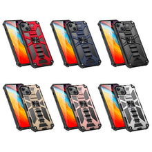 Load image into Gallery viewer, Armor Shockproof TPU + PC Magnetic Protective Phone Case with Holder, For iPhone 14, For iPhone 14 Pro, For iPhone 14 Pro Max, For iPhone 14 Plus