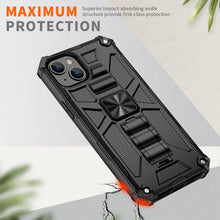 Load image into Gallery viewer, Armor Shockproof TPU + PC Magnetic Protective Phone Case with Holder, For iPhone 14, For iPhone 14 Pro, For iPhone 14 Pro Max, For iPhone 14 Plus