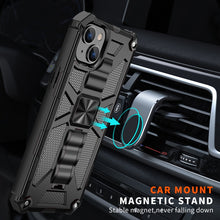 Load image into Gallery viewer, Armor Shockproof TPU + PC Magnetic Protective Phone Case with Holder, For iPhone 14, For iPhone 14 Pro, For iPhone 14 Pro Max, For iPhone 14 Plus