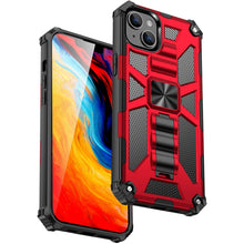 Load image into Gallery viewer, Armor Shockproof TPU + PC Magnetic Protective Phone Case with Holder, For iPhone 14, For iPhone 14 Pro, For iPhone 14 Pro Max, For iPhone 14 Plus