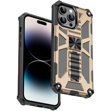 Load image into Gallery viewer, Armor Shockproof TPU + PC Magnetic Protective Phone Case with Holder, For iPhone 14, For iPhone 14 Pro, For iPhone 14 Pro Max, For iPhone 14 Plus