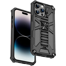 Load image into Gallery viewer, Armor Shockproof TPU + PC Magnetic Protective Phone Case with Holder, For iPhone 14, For iPhone 14 Pro, For iPhone 14 Pro Max, For iPhone 14 Plus