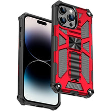 Load image into Gallery viewer, Armor Shockproof TPU + PC Magnetic Protective Phone Case with Holder, For iPhone 14, For iPhone 14 Pro, For iPhone 14 Pro Max, For iPhone 14 Plus