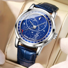 Load image into Gallery viewer, OLEVS 9923 Luminous Starry Dial Automatic Mechanical Men Watch