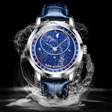 Load image into Gallery viewer, OLEVS 9923 Luminous Starry Dial Automatic Mechanical Men Watch