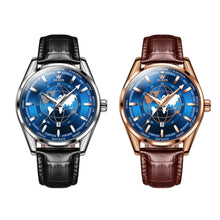 Load image into Gallery viewer, OLEVS 9926 Embossed Earth Dial Men Quartz Watch