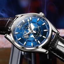 Load image into Gallery viewer, OLEVS 9926 Embossed Earth Dial Men Quartz Watch