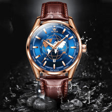Load image into Gallery viewer, OLEVS 9926 Embossed Earth Dial Men Quartz Watch
