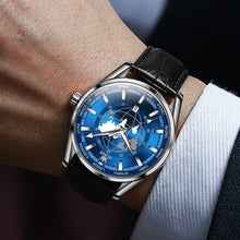 Load image into Gallery viewer, OLEVS 9926 Embossed Earth Dial Men Quartz Watch