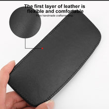 Load image into Gallery viewer, 2 PCS Car Non-slip Soft Floor Protector Carpet Floor Mat Knee Bolster, PU Leather, First Layer Cowhide
